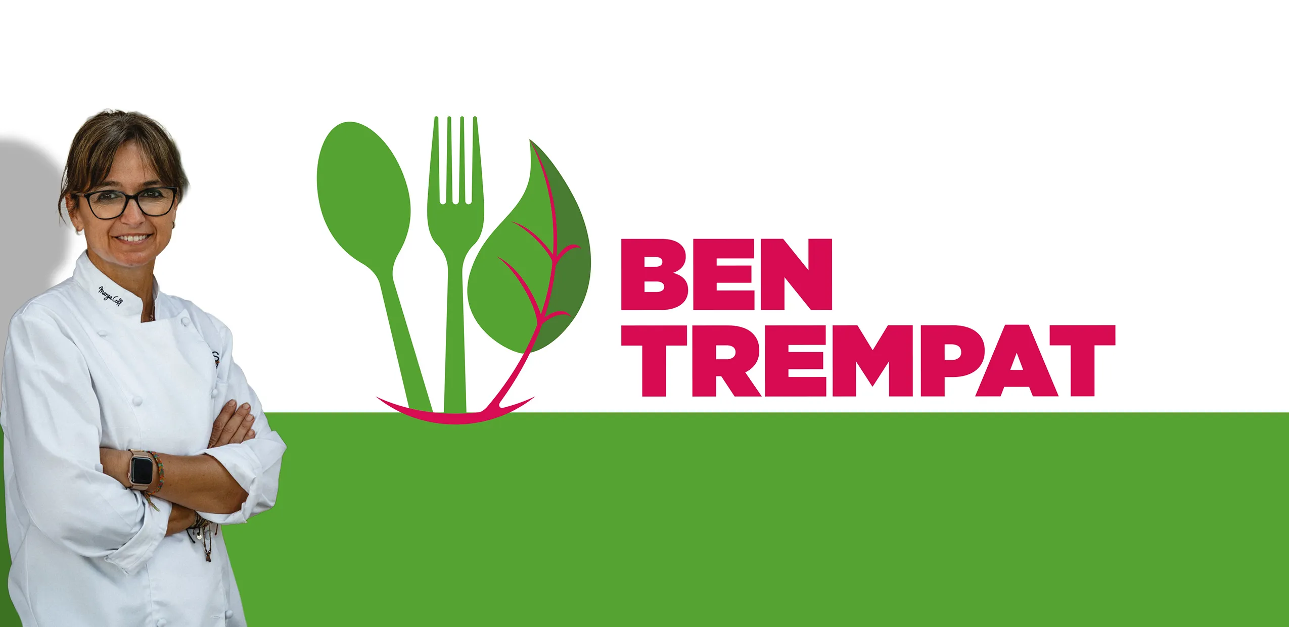 Marga Coll junto a la marca Ben Trempat