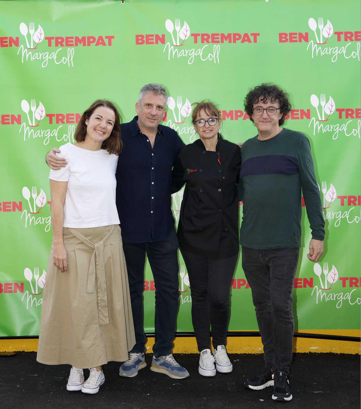 Marga Coll junto a sus socios en el proyecto Ben Trempat