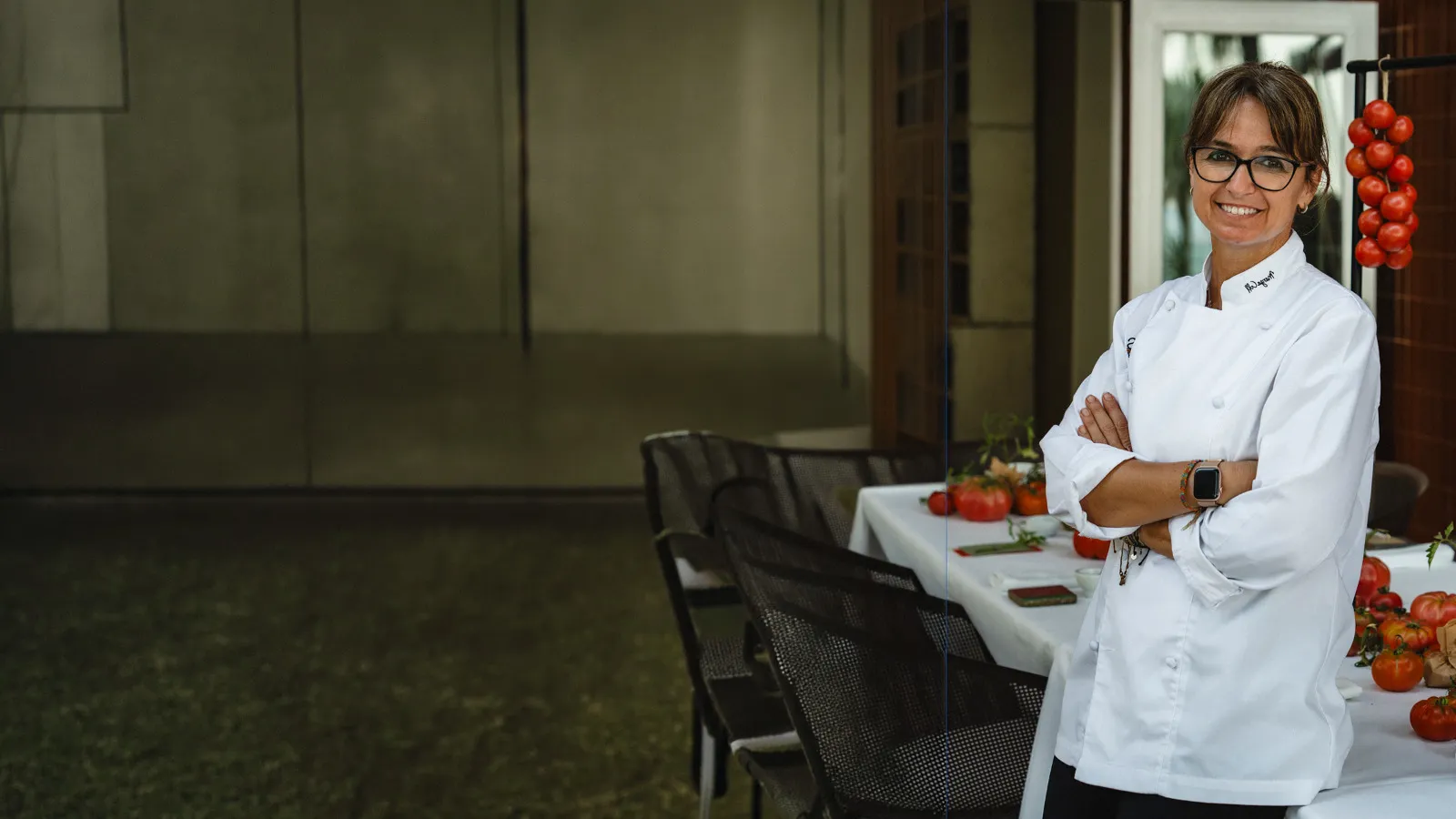 Marga Coll en la cocina de Ben Trempat