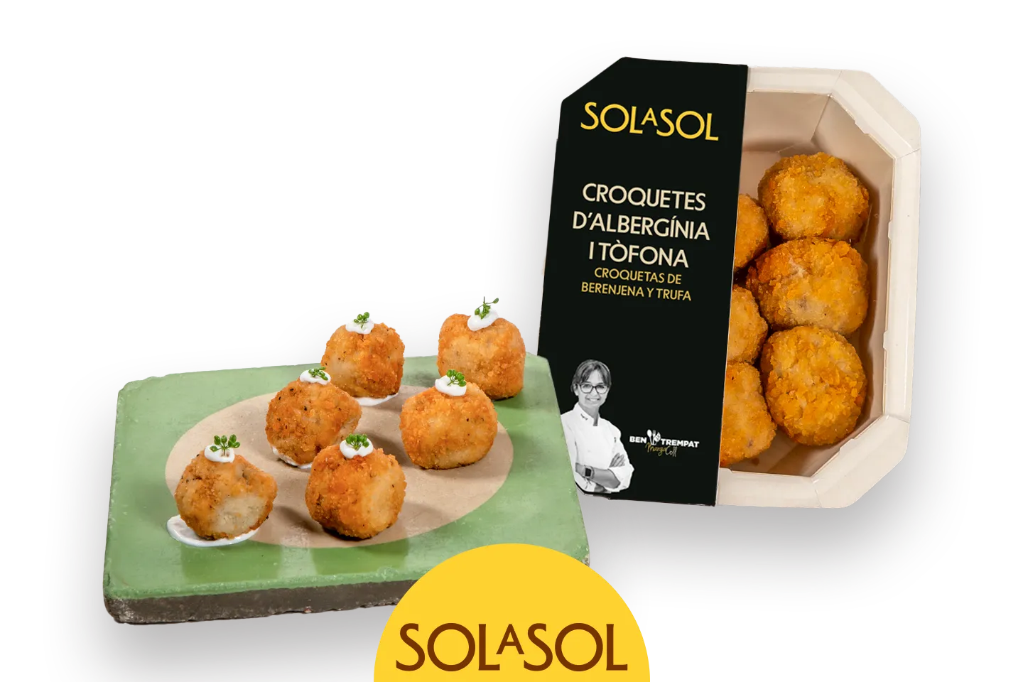 Croquetes d’albergínia i tòfona de Ben Trempat
